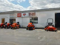 DT Mower and Small Engine Repair shop with outdoor equipment